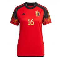 Camiseta Bélgica Thorgan Hazard #16 Primera Equipación para mujer Mundial 2022 manga corta